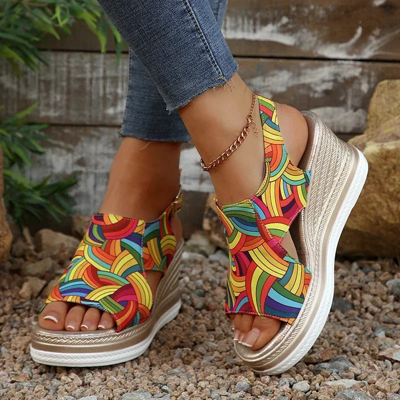 Hemp Rope Wedge Sandals