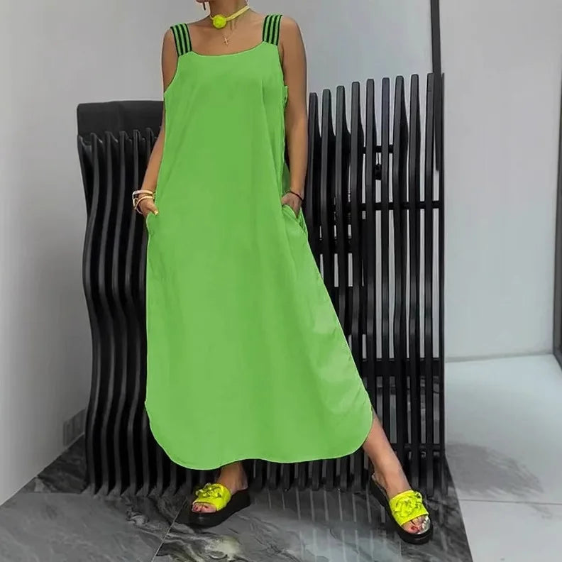 Casual Solid Color Summer Dress