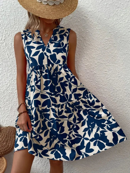 Boho Bliss Ruffle Mini Dress