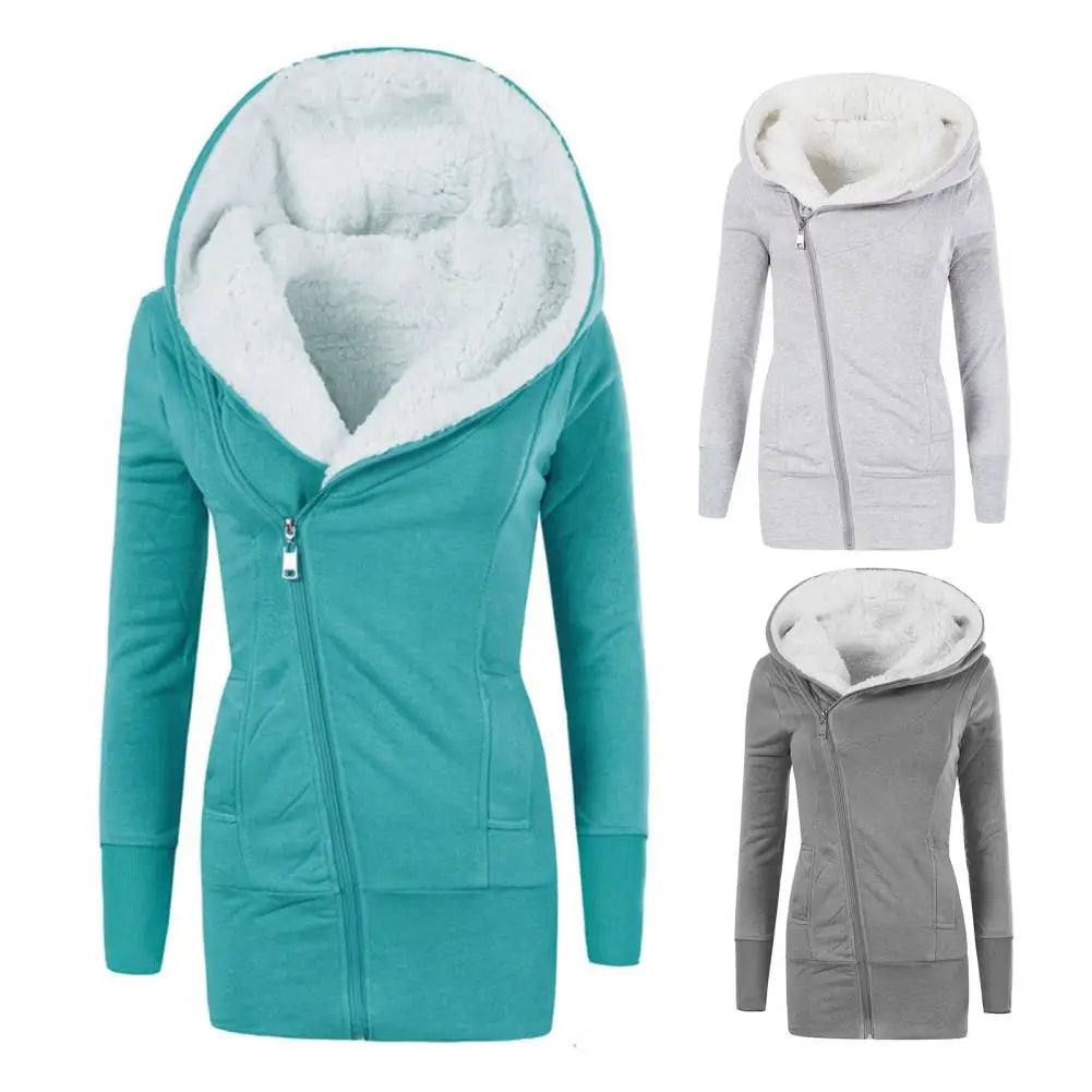 Fleece Lined Hooded Jacket