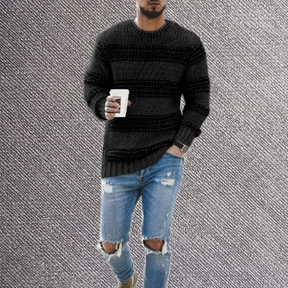Luxury Striped Slim Fit Sweater