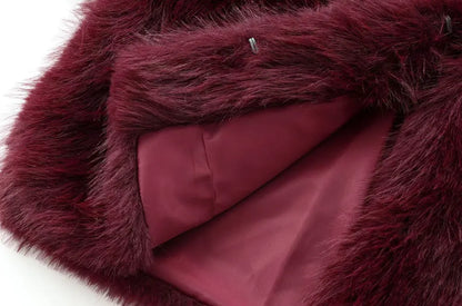 Plush Chic Cropped Faux Fur Jacket