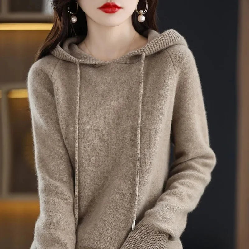 Hooded Pullover Sweater — Thick Warm