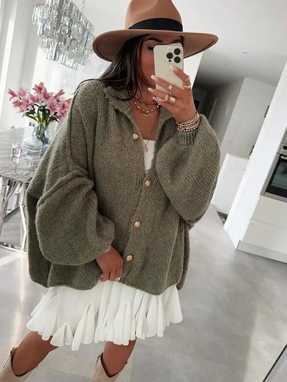 Casual Pure Color Cardigan