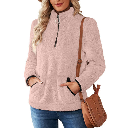 Cozy Zest Half-Zip Wool Pullover