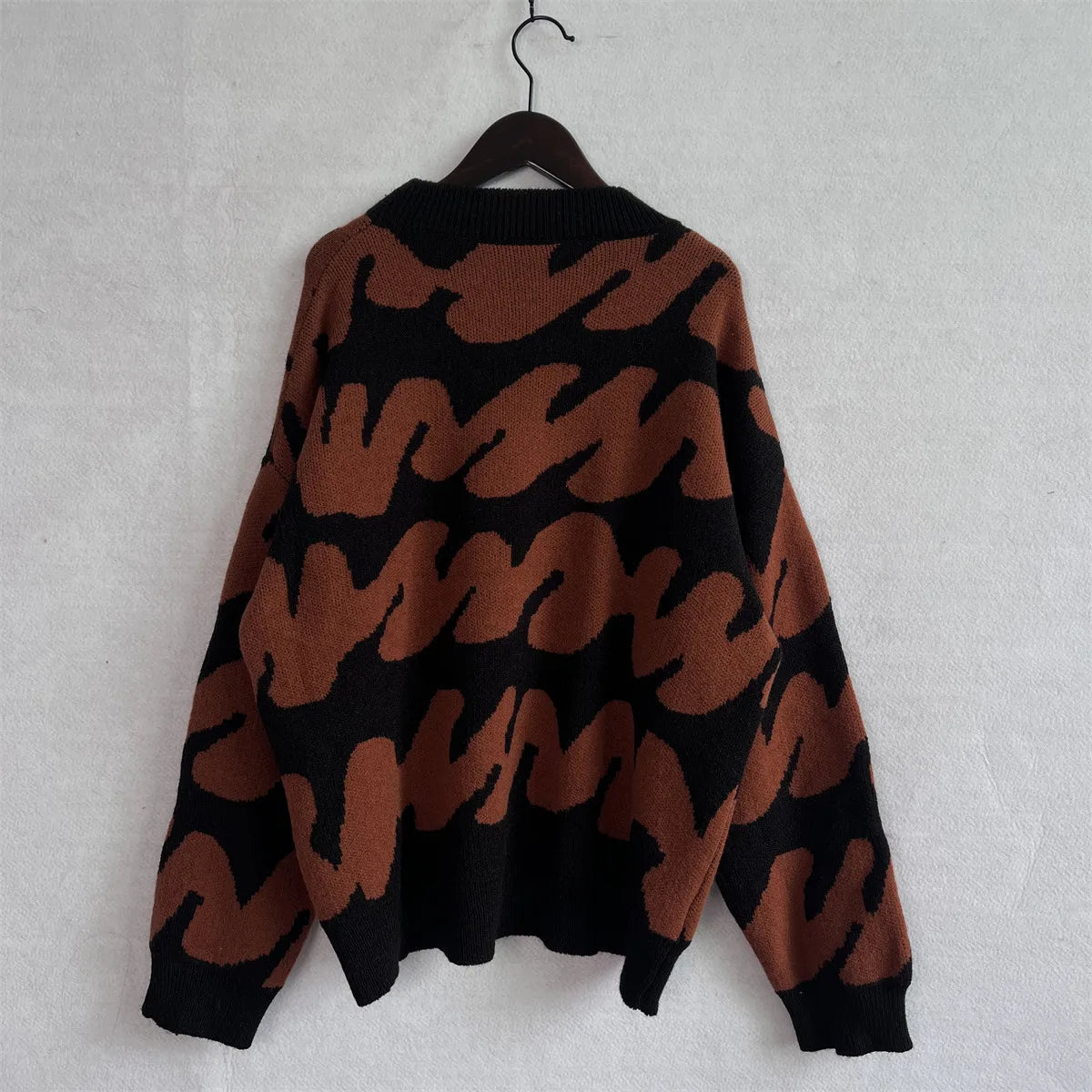 Stripe Craft Patchwork Knit Pullover