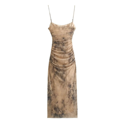 HazeGlam Gradient Backless Slip Dress