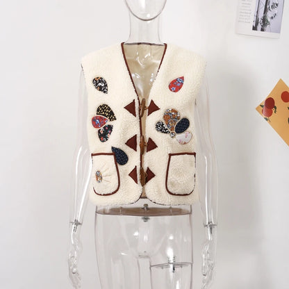 Cozy Charm Sleeveless Plush Vest
