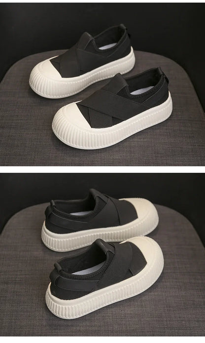 Platform Mesh Slip-On Sneakers