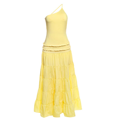 Enchanted Grace One-Shoulder Maxi Dress