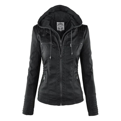 Luxe Rider Faux Leather Moto Jacket