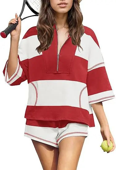 Vibe Play Striped Breeze Coord Set