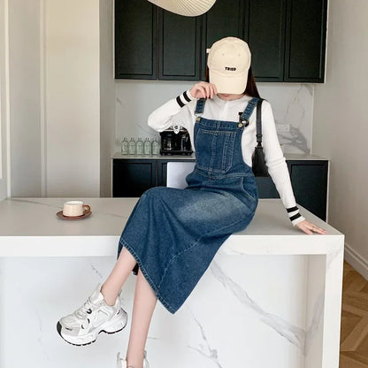 Backless Slim Denim Dress for Women