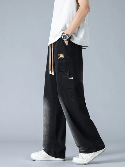 Urban Ease Wide Leg Cargo Jeans