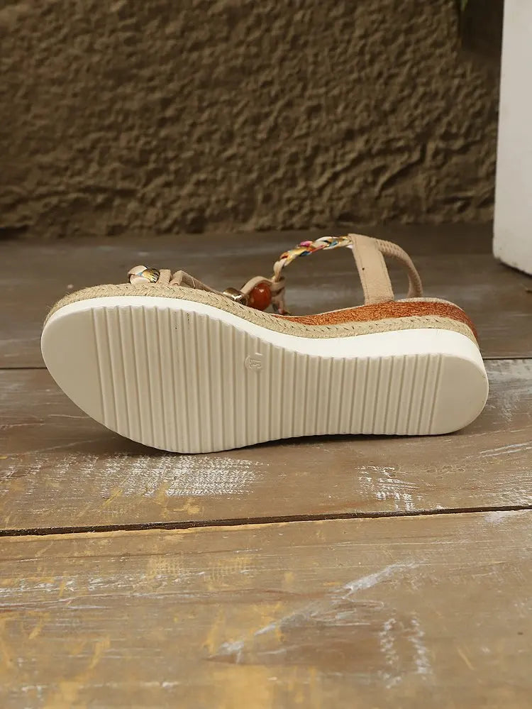 Boho Stride Espadrille Wedge Sandals