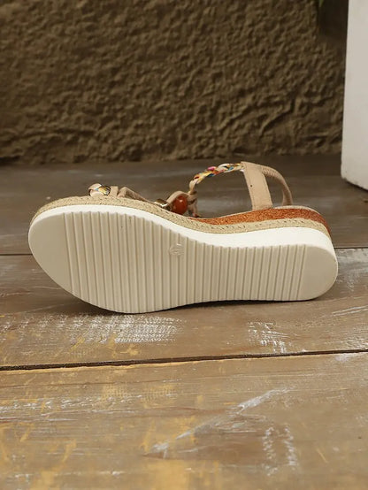 Boho Stride Espadrille Wedge Sandals