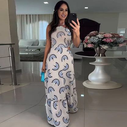 Midnight Bloom Strapless Evening Dress