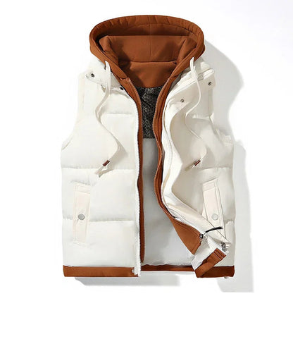 Style Hooded Cotton Vest Jacket