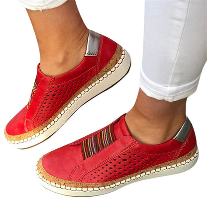 Breathable Mesh Hollow Flat Shoes
