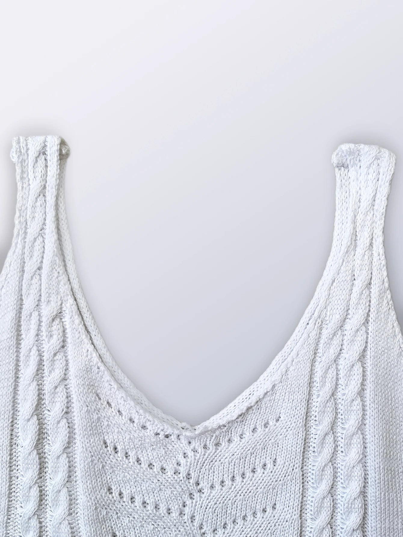 Breeze Knit Hollow V-Neck Tank
