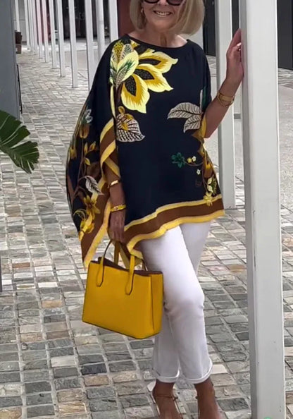 Retro Beauty Loose Elegance Pullover