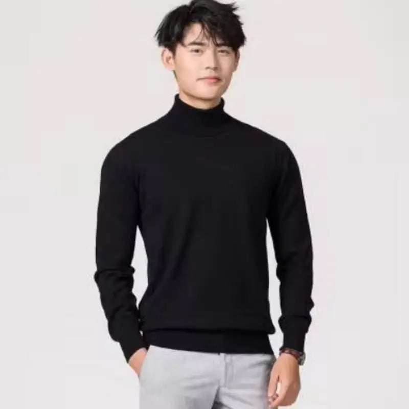 Men Cashmere Cotton Blend Pullover
