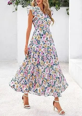 Printed Sleeveless Wide-Leg Jumpsuit