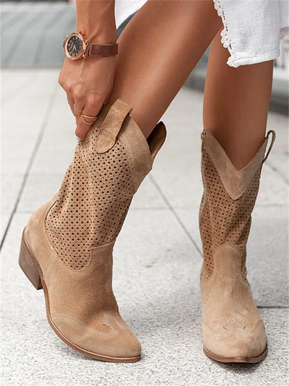Floral Charm Thigh High Boots