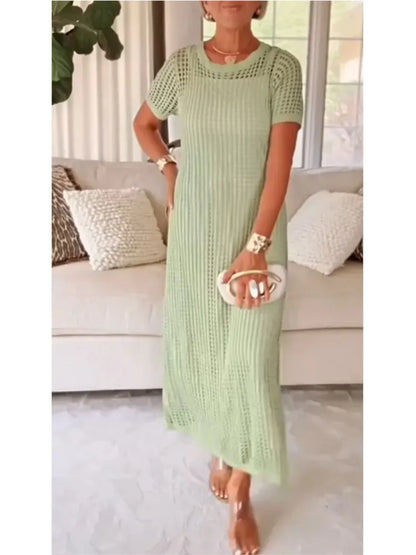 Lace Hollow Out Two-Piece Dress