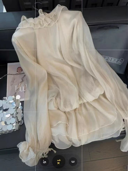 Women's Casual Ruffle Mini Dress