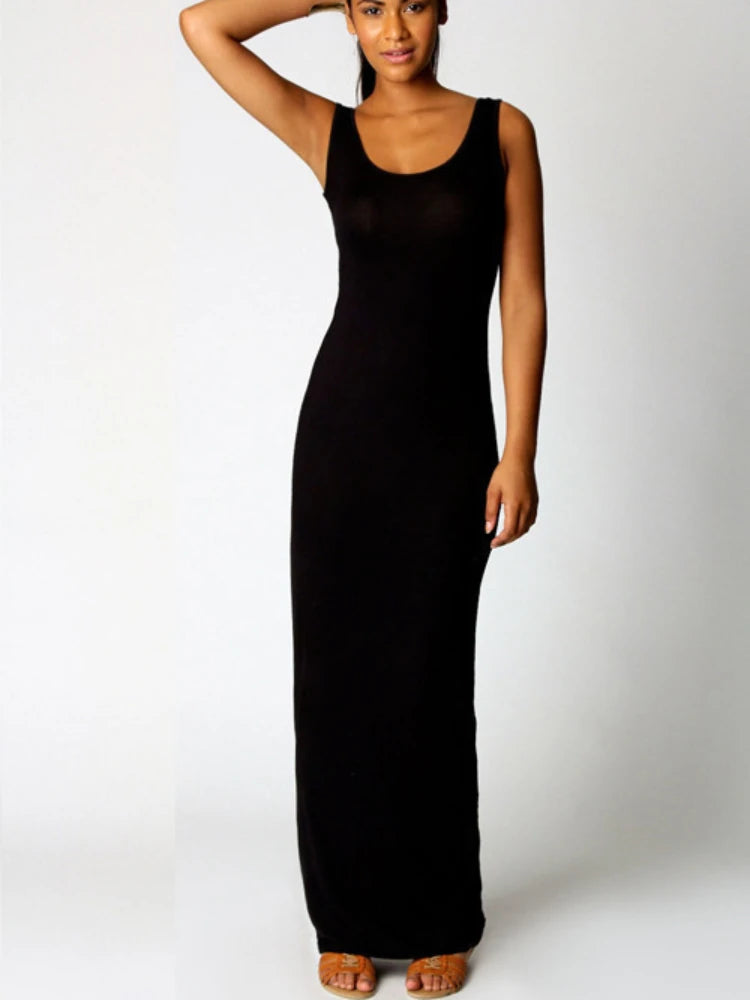Sleek Essentials Maxi Dress