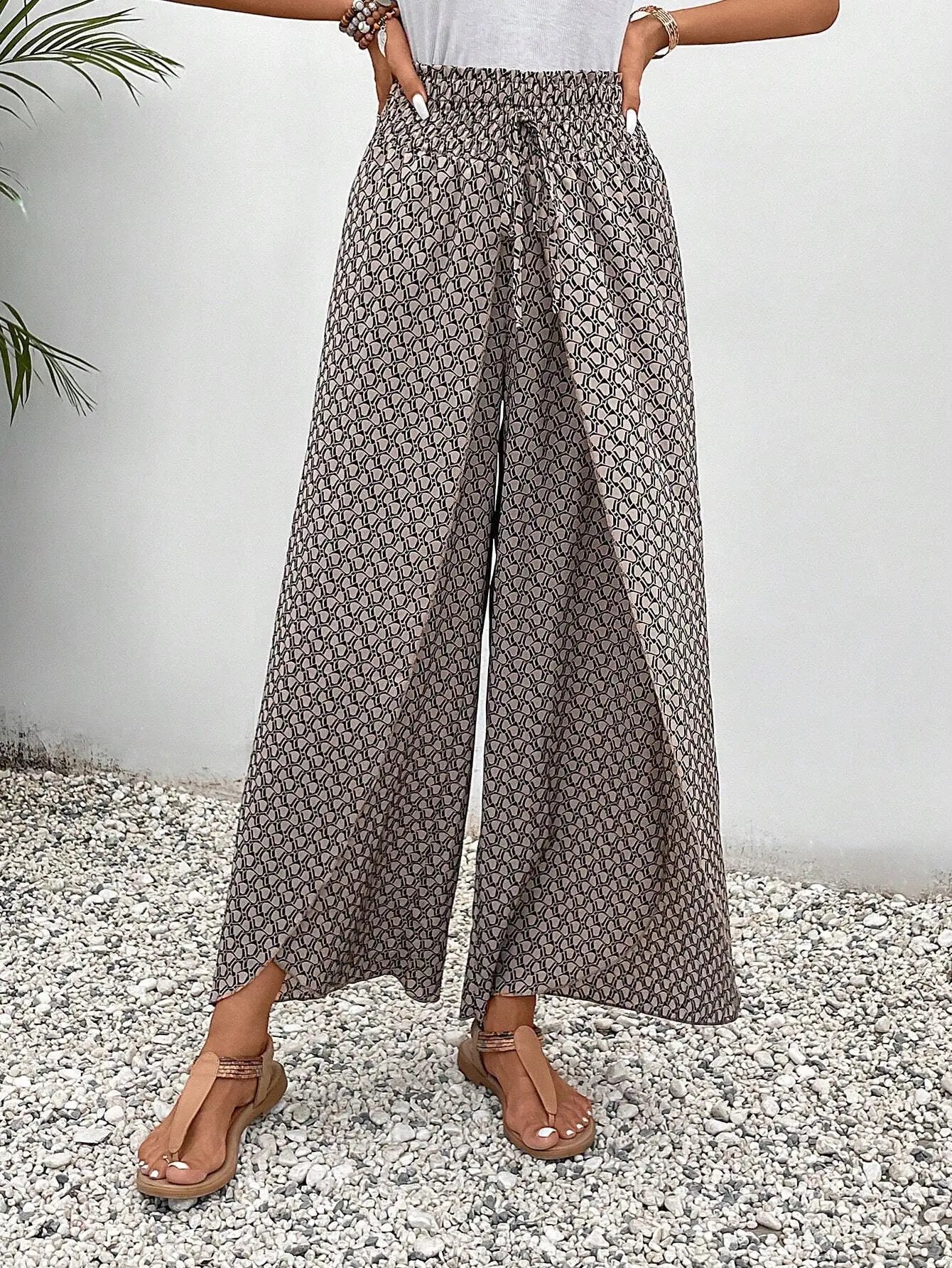 Petal Whisper Wide Leg Pants