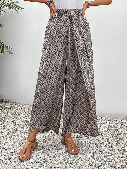 Petal Whisper Wide Leg Pants