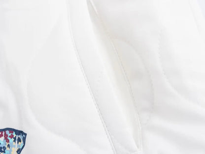 BloomNest Quilted Bomber Jacket