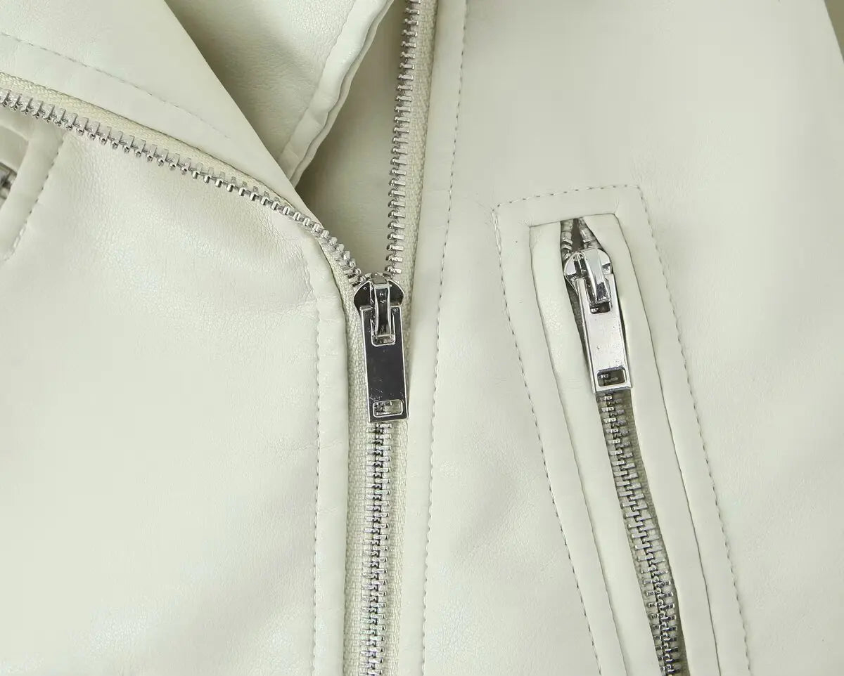 Chic Rider Short PU Leather Jacket