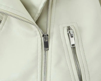 Chic Rider Short PU Leather Jacket