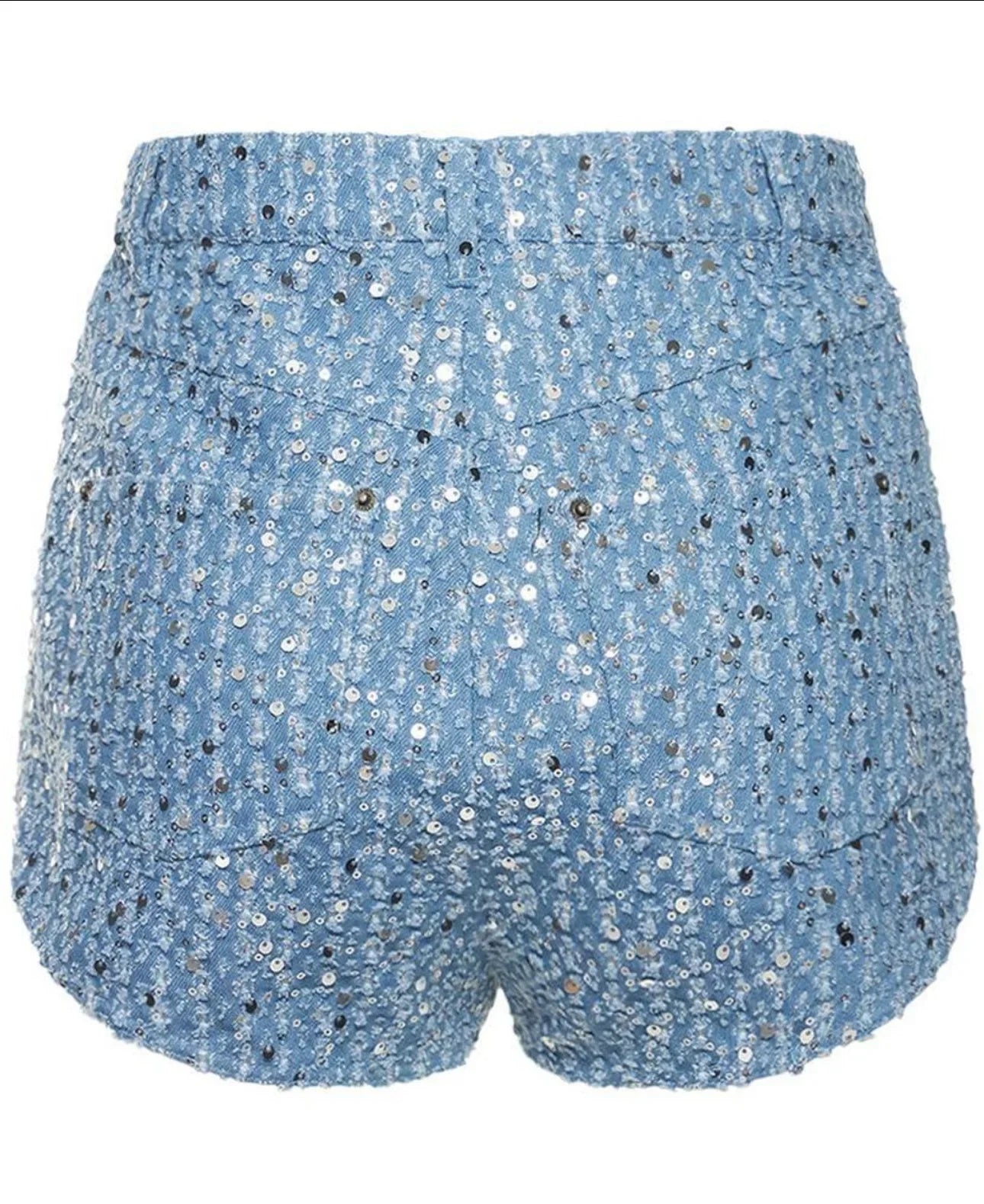 Glimmer Edge Sequin Denim Set