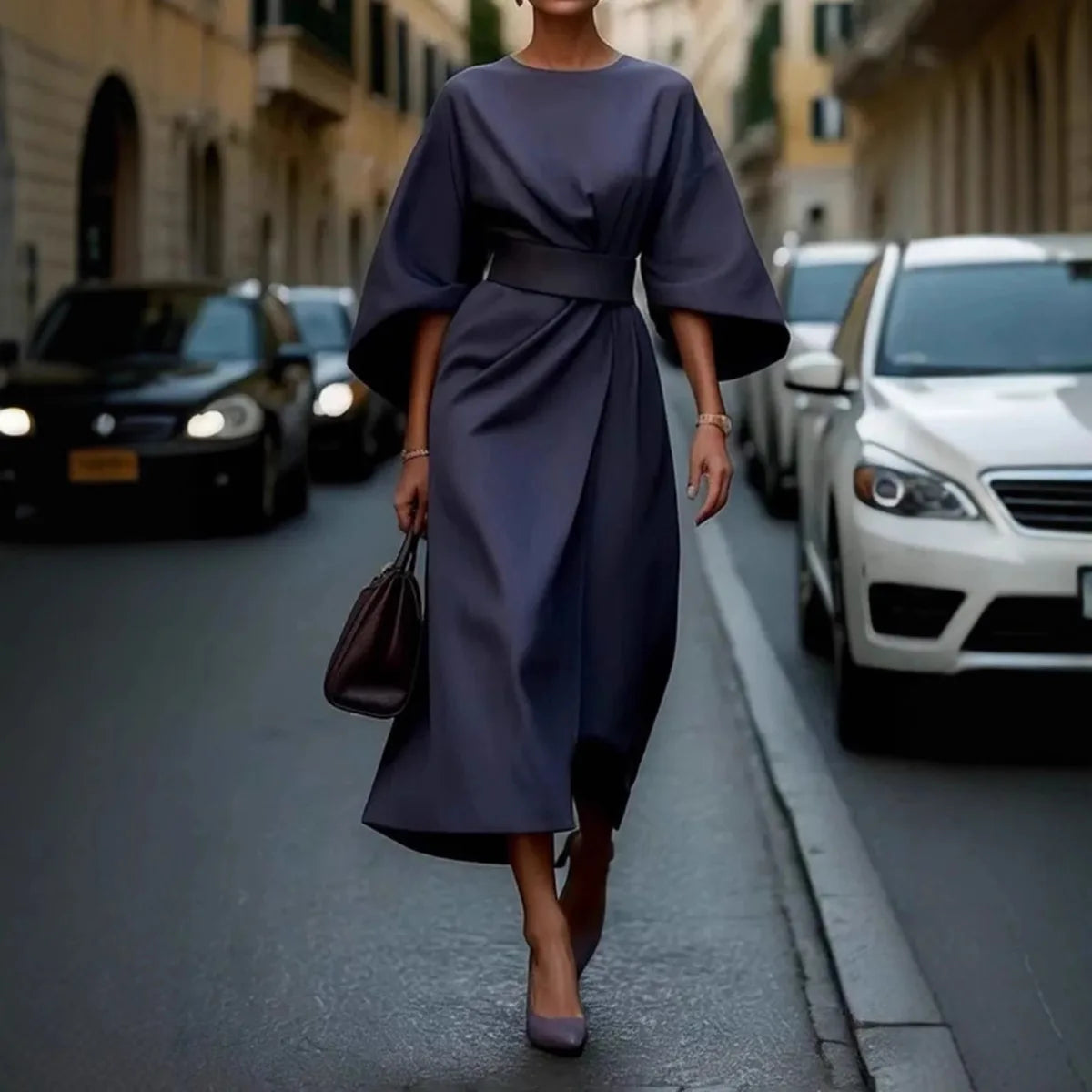 Spring Grace Batwing Maxi Dress