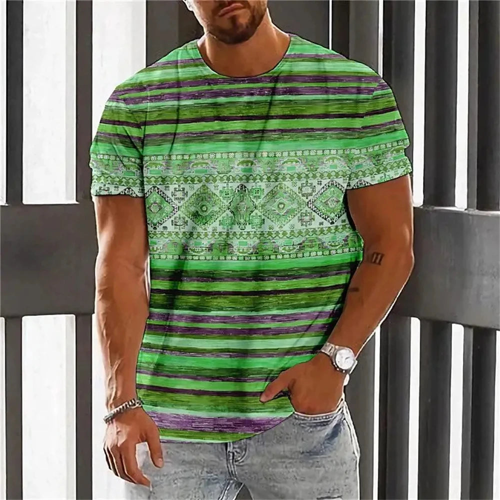 3D Floral Henley Shirt