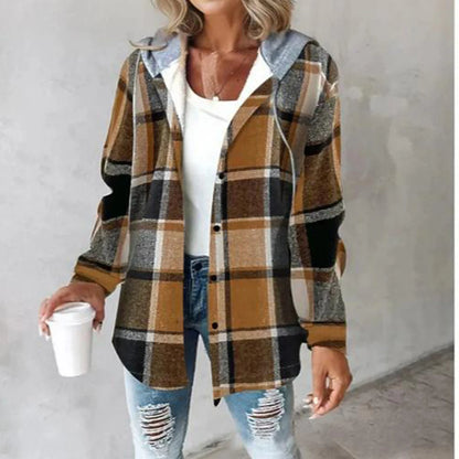 Plaid Street Style Hoodie