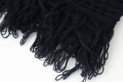 Tassel Knit Skirt Set