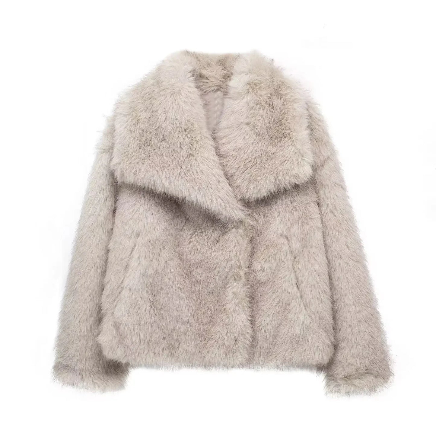 Women’s Cropped Faux Fur Jacket