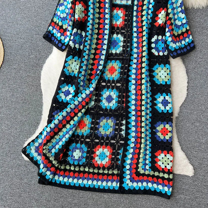 Vintage Bloom Floral Knit Cardigan