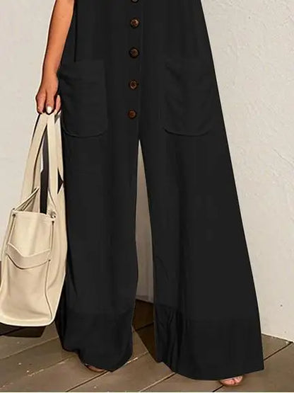 Ivory Aura Wide-Leg Jumpsuit