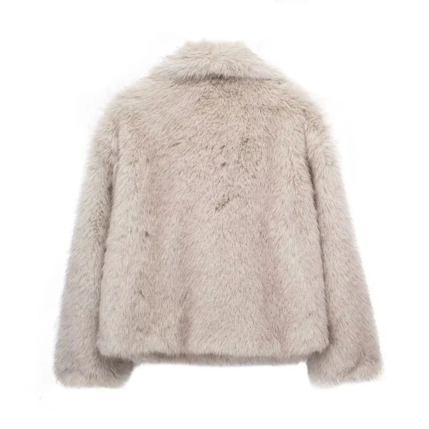 Women’s Cropped Faux Fur Jacket