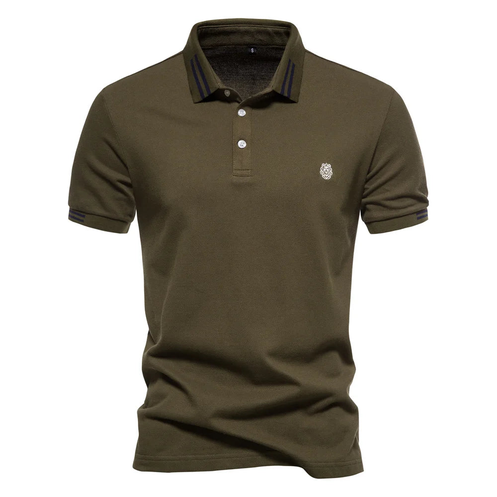 Cotton Solid Men's Polo