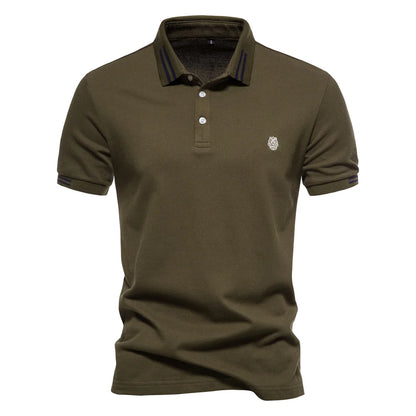 Cotton Solid Men's Polo