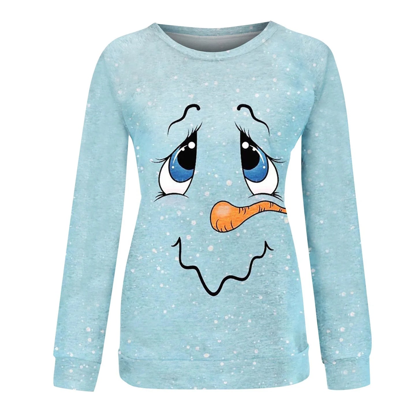 Casual Printed Round-Neck Sweatshirt