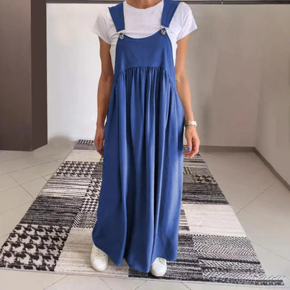 Flowy Linen Sleeveless Dress & Skirt