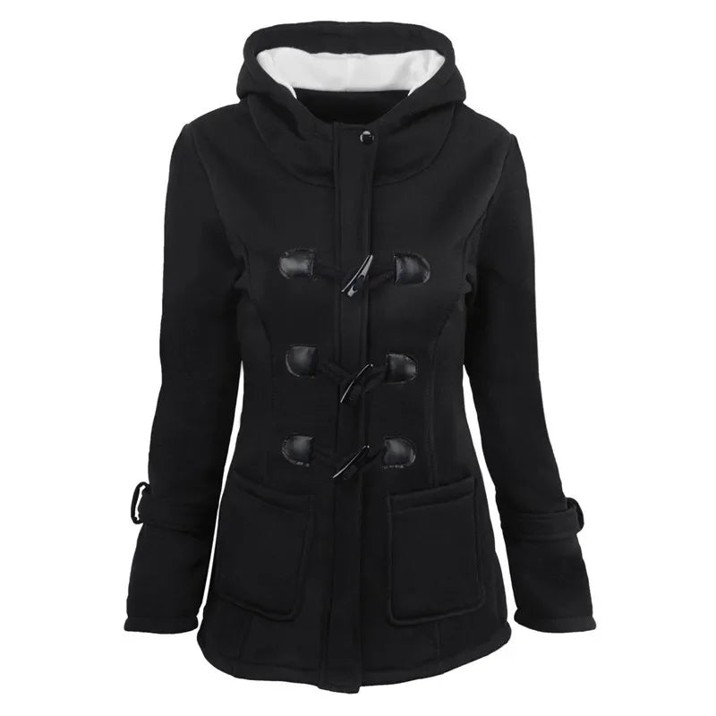 Hooded Zip Up Overcoat